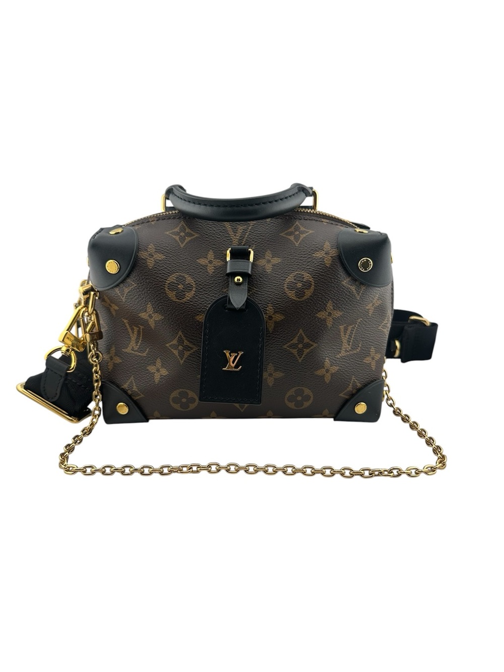 Louis Vuitton Monogram Canvas with Black Trim and Gold Hardware Crossbody